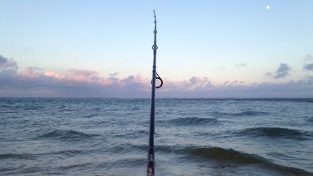 Angelrute in der Nordsee vor Sylt