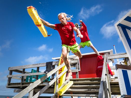 Kampen-Team Rettungsschwimmer im Einsatz